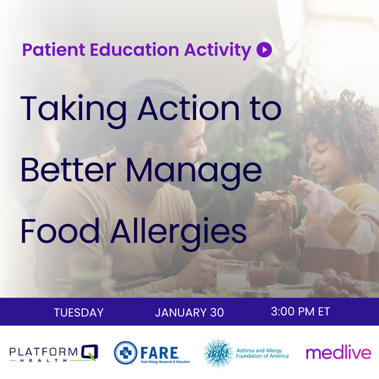 Webinar Taking Action To Better Manage Food Allergies Foodallergy Org